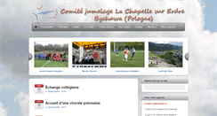 Desktop Screenshot of jumelagelachapellebychawa.fr