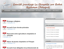 Tablet Screenshot of jumelagelachapellebychawa.fr